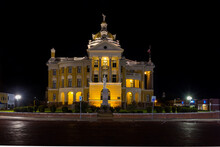The Old Harrison County Courthouse Is One Of The Most Famous And Admired Buildings In Texas. Night View
