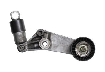 Wall Mural - car engine belt tensioner roller assembly (with clipping path) isolated on white background