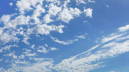 Wall Mural - lovely white clouds and blue sky suitable for background or subsitution