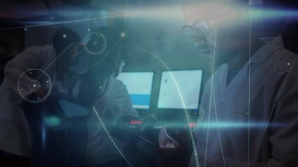 Poster - Animation of network of connections over laboratory workers