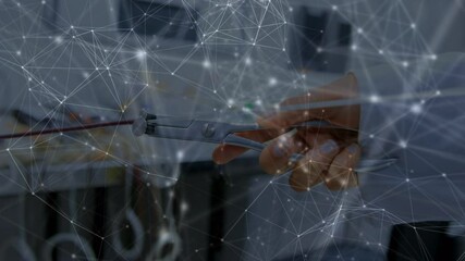 Poster - Animation of network of connections over doctor
