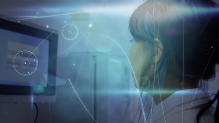 Poster - Animation of network of connections over doctor