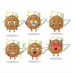 Wall Mural - Beta coronavirus cartoon designs as a cute angel character