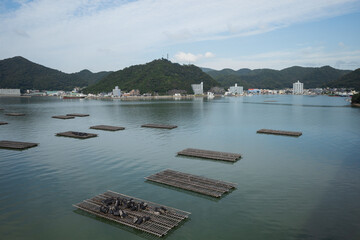 日本の岡山県備前市のとても美しい海