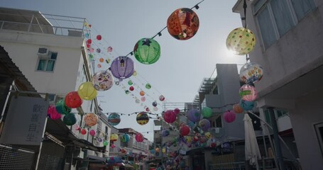 Canvas Print - Mid autumn festival in Tai O