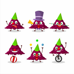 Sticker - Cartoon character of delta covirus with various circus shows