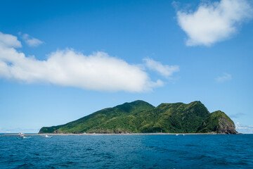 Guishan Island, an active submarine volcanic island off the coast of Yilan, Taiwan