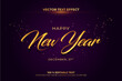 © Ilyas Myi - Happy new year editable text effect with purple backround style