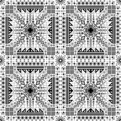 Seamless Christmas ornamental abstract pattern geometric