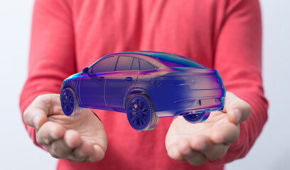 Poster - Driverless self driving, autonomous vehicle, autopilot