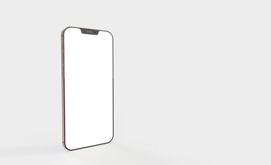 Aufkleber - realistic smartphone template mockup for user experience presentation. Stylish concept design for websites, applications and landing pages. 3d