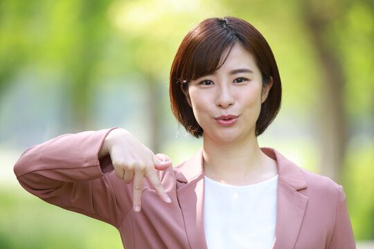 手話の指文字「す」