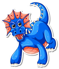 Canvas Print - Fantasy Dragon cartoon character sticker