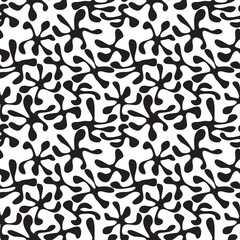  Seamless pattern with abstract spots.  Avant-garde collage style. Geometric wallpaper for business brochure,  cover design.