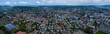 Aerial view of the city winterthur in Switzerland on a sunny morning day in summer