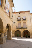 Fototapeta Tęcza - Church Square; Horta de Sant Joan; Tarragona