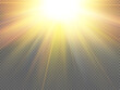 © timchig - Sunlight on a transparent background. Glow light effects.Star flashed sequins. Sun glare on transparent background. the lens sparkles.Vector transparent sunlight special lens flare light effect.Vector