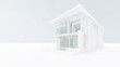 © Aris Suwanmalee - 3D Rendering Of Modern white House Illustration
