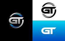 GT Letter Initial Logo Design Template Vector Illustration