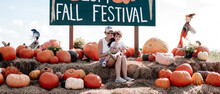 Farmer Mikes Pumpkin Patch Fall Festival In Bonita Springs Florida Stock Photo Royalty Free 