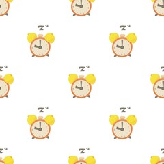Poster - Alarm clock pattern seamless background texture repeat wallpaper geometric vector