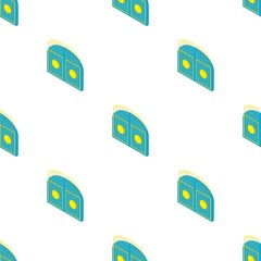 Poster - Gate with peaks pattern seamless background texture repeat wallpaper geometric vector