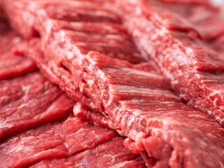 Canvas Print - fresh raw meat close up