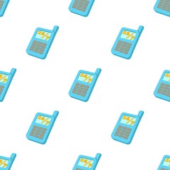 Poster - Mobile phone 24 7 service pattern seamless background texture repeat wallpaper geometric vector