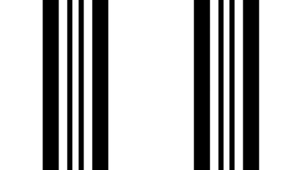 Aufkleber - Black and white stripes. Computer generated abstract background, 3D rendering backdrop