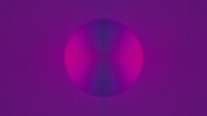 Poster - Bright ball with colorful 3d render gradient floating on surface. Creative minimalism with simple geometrically round shape. Futuristic planet in abstract space