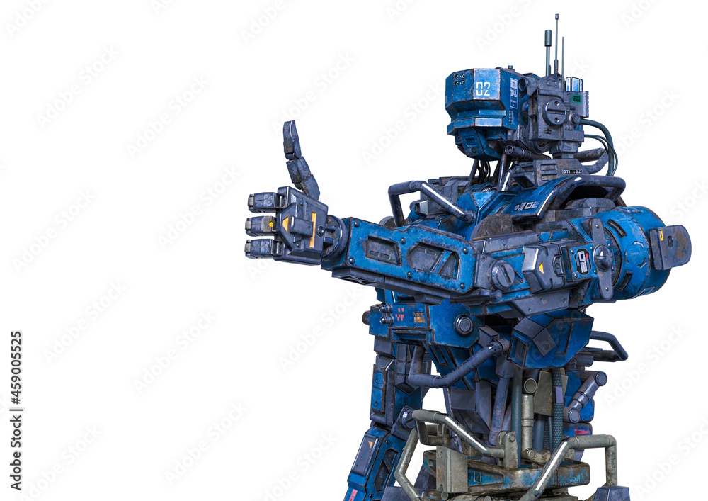 Super Roids super droid is positive with thumbs up Stock Illustration | Adobe Stock