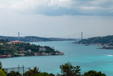 Fototapeta Natura - ISTANBUL, TURKEY, JUNE 18 2021, 
Istanbul Bosphorus from Otagtepe. Istanbul, Turkey