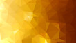 low poly golden triangle shapes background