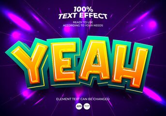 Poster - Yeah Text Effect