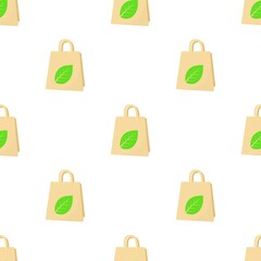 Poster - Eco package pattern seamless background texture repeat wallpaper geometric vector