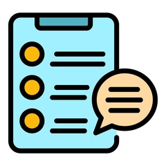 Poster - Modern tablet icon. Outline modern tablet vector icon color flat isolated