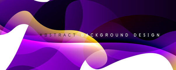 Trendy simple fluid color gradient abstract background with dynamic wave line effect. Vector Illustration For Wallpaper, Banner, Background, Card, Book Illustration, landing page