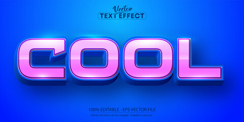 Wall Mural - cool text, cartoon style editable text effect