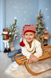 © Inna Vlasova - Portrait of a beautiful child in a Christmas interior