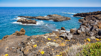 Poster - Atlantic Ocean and coast of La Palma island