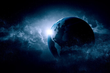 Wall Mural - image of planet in outer space.
