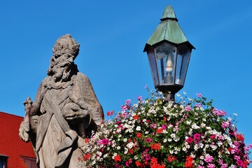 Wall Mural - Karl der Große, Statue, Alte Mainbrücke, Würzburg