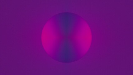 Poster - Bright ball with colorful 3d render gradient floating on surface. Creative minimalism with simple geometrically round shape. Futuristic planet in abstract space