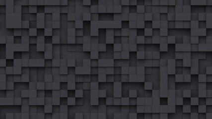 Geometric modern animated seamless looping abstract background. 3d render design element, creative motion graphics, moving geometrical pattern