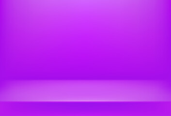 Poster - Bright violet empty stage. 3d style vector background