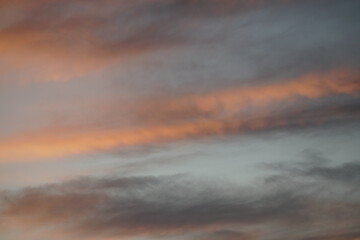 Wall Mural - Wolken Himmel mit orange und blauen texturen