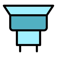 Poster - Maintenance gutter icon. Outline maintenance gutter vector icon color flat isolated