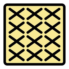 Poster - Surface paving icon. Outline surface paving vector icon color flat isolated