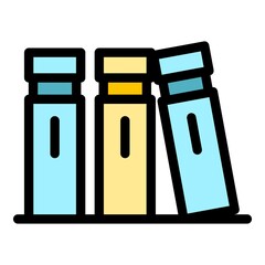 Poster - Storage icon. Outline storage vector icon color flat isolated