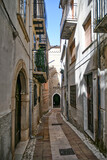 Fototapeta Uliczki - A narrow street in Monteroduni, a medieval town of Molise region, Italy.